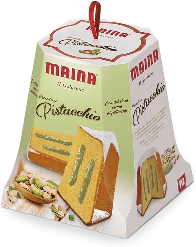 Pandoro Maina IL GOLOSONE con deliziosa crema al pistacchio 750g