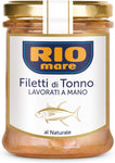 Rio Mare - Filetti di Tonno al Naturale, Lavorati a Mano, 1 Vasetto da 180 g