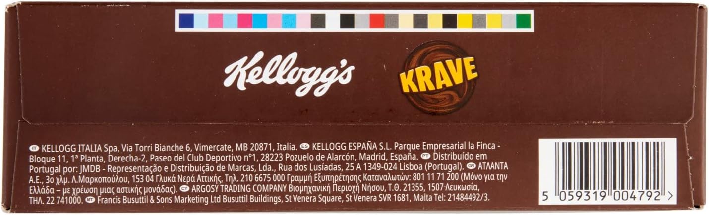 Kellogg's Krave Fagottini di Frumento, Dark Choco, 410g