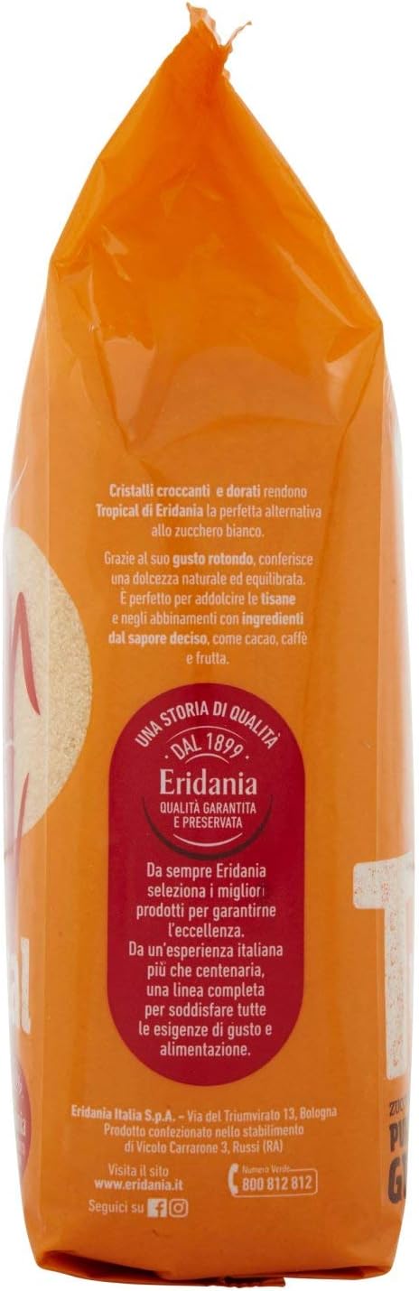 Eridania Zucchero Bruno di Pura Canna - 1 kg