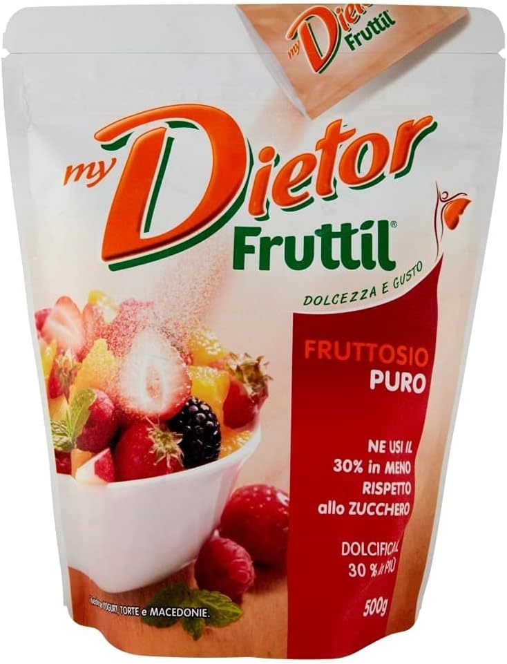 Dietor - My Dietor Fruttil Fruttosio Puro, Dolcificante - Sfuso da 500 g