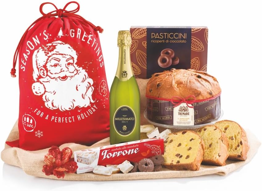 Sacco SANTA CLAUS Panettone Gastronomico 5 pz. Villa Guelfa