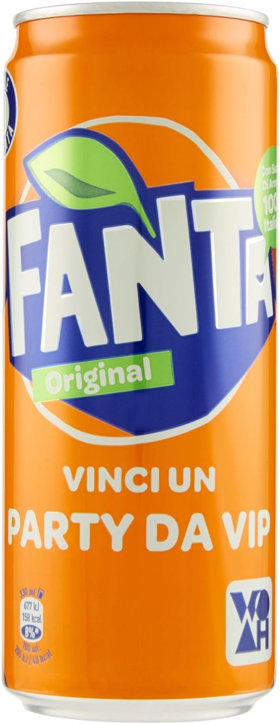 Fanta - Bevanda analcolica, Al succo di Arancia - 24 pezzi da 330 ml [7920 ml]