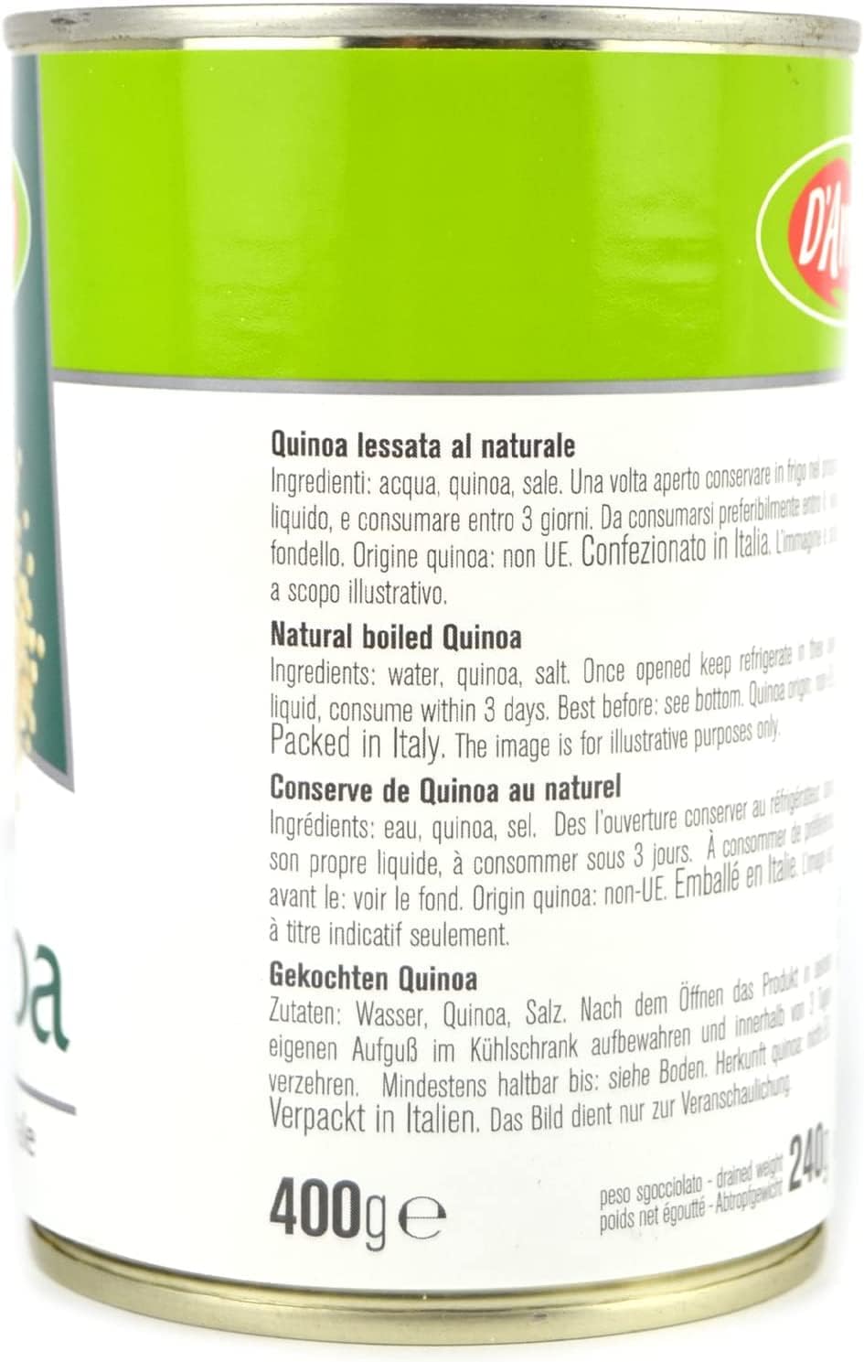 D'AMICO QUINOA LESSATA LATTA 400GR