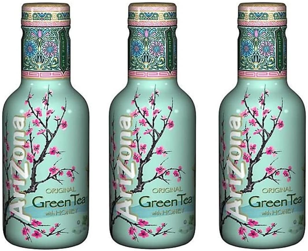 Arizona Original Green Tea with Honey - Te Verde al Miele 3 Bottiglie 500ml