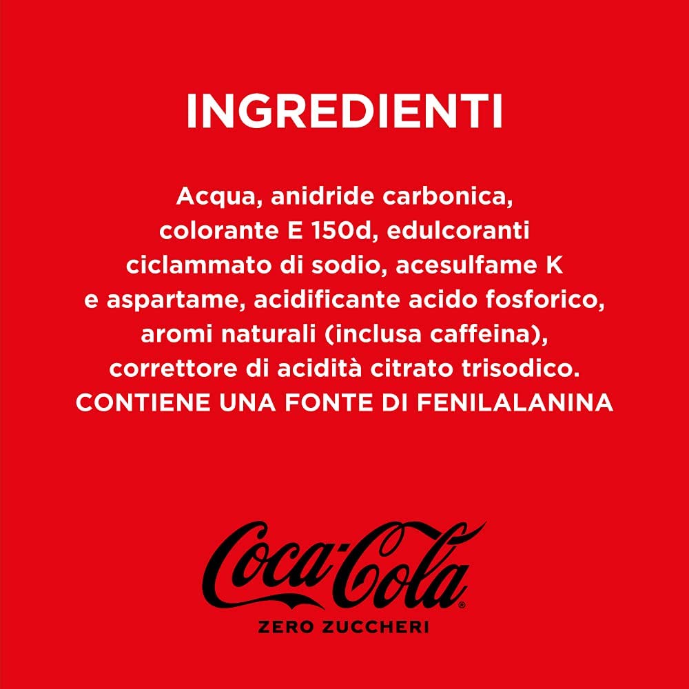 Coca-Cola Zero Zuccheri – 1 Bottiglia da 1.5 L, Tutto il Gusto della F –  Raspada