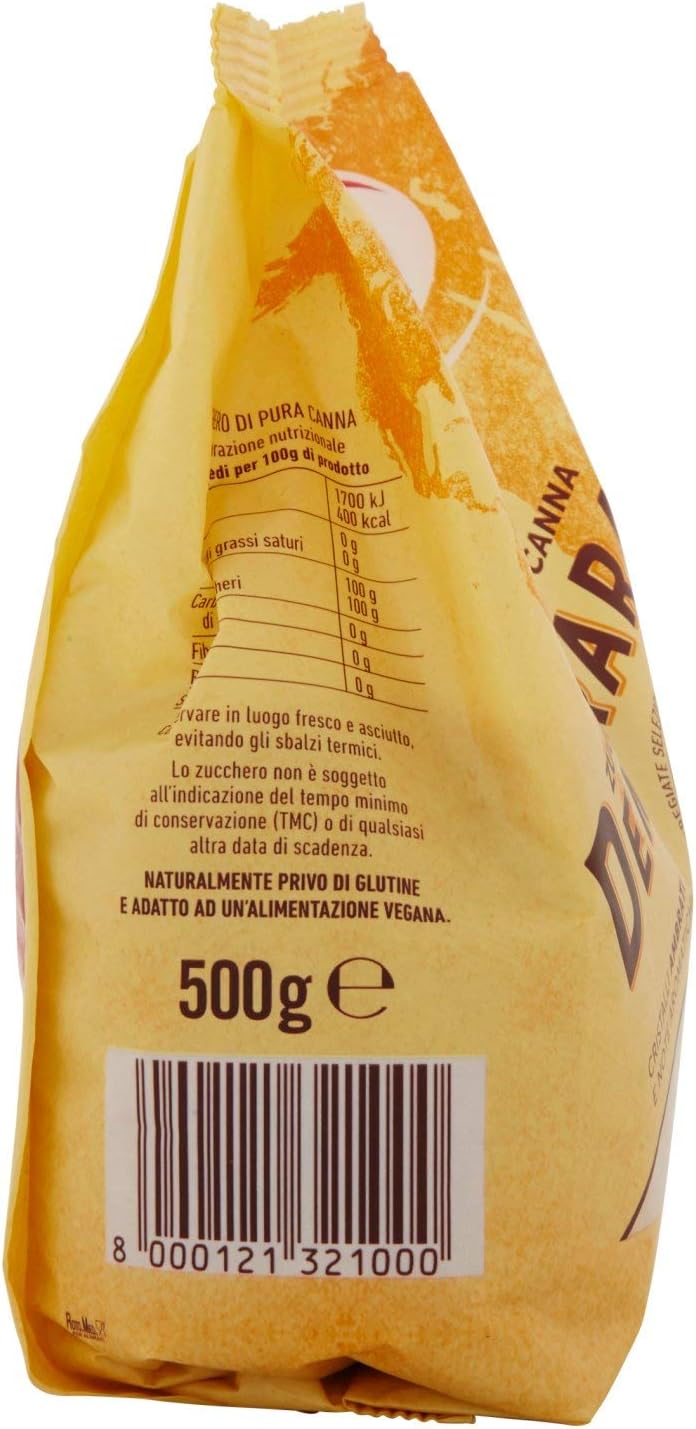 Eridania Zucchero Demerara - 5 pezzi da 500 g [2500 g]