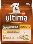 Ultima Cibo per Cani Mini Adult con Pollo, 800 g