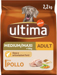 Ultima Cibo per Cani Medium Maxi Adult con Pollo, 2200g