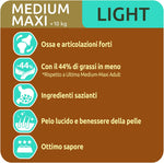 Ultima Cibo per Cani Medium Maxi Light con Pollo, 2200g