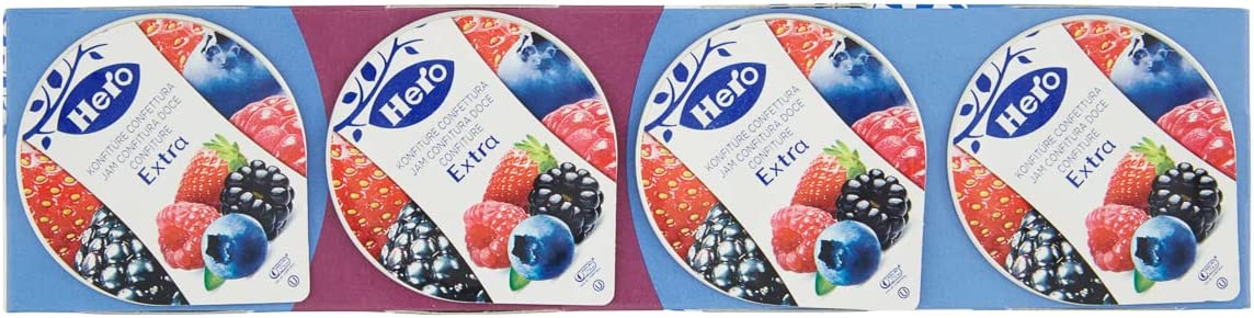 Hero Confettura Astuccio Poker Frutti di Bosco - 4x25 gr