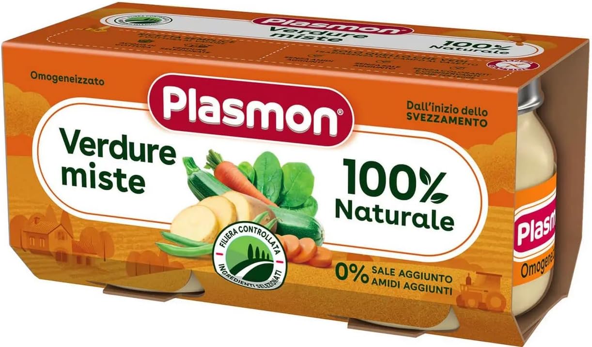 Plasmon Omogeneizzato Verdure Miste 2x80g