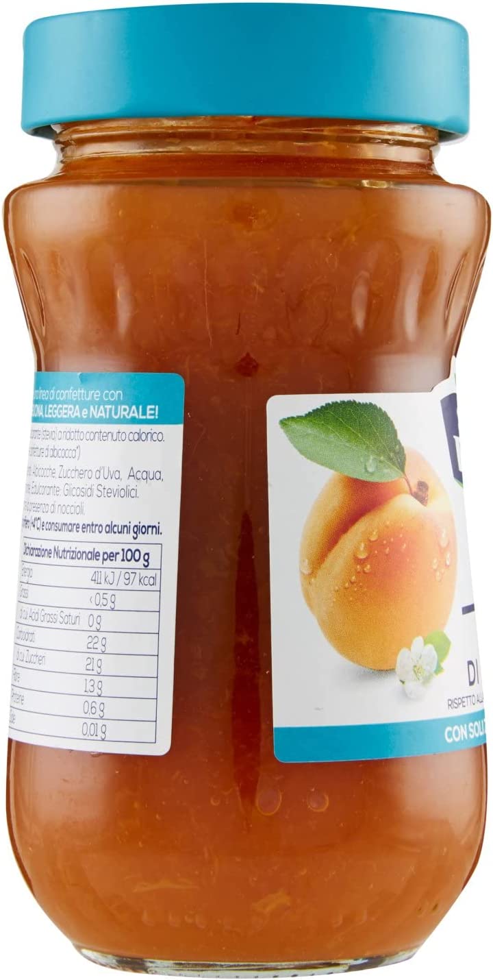 Confettura Extra Di Albicocche Santa Rosa Light -50% Zuccheri 260 gr Marmellata