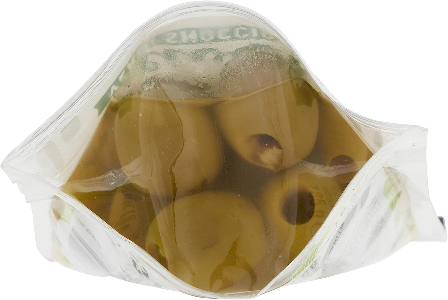 Saclà, OlivOlì, Olive Verdi Denocciolate, Ideali per Aperitivo, Insalate e per Arricchire i Tuoi Piatti, Busta, 185g (85g sgocciolato)