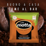 CAFFÈ MOTTA Kit Bicchieri Palette Zucchero con 50 Cialde ESE 44 mm Espresso Classico - Caffe in Cialde Compostabili - Made in Italy (1 Confezione di Kit 50)