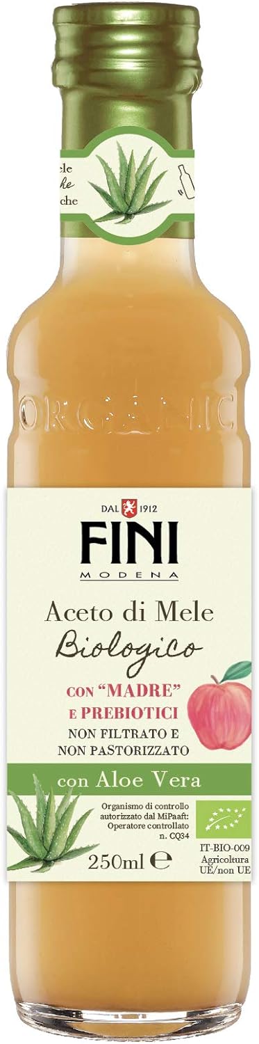 Fini Aceto di Mele Bio con Madre Aloe con Probiotico - 250 Gr