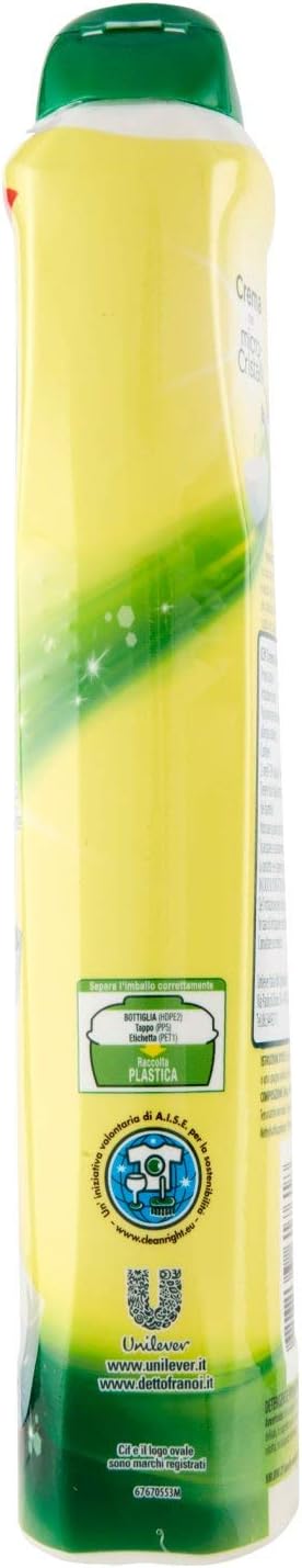 Cif - Crema Limone, con Microparticelle - 8 pezzi da 500 ml [4 l]