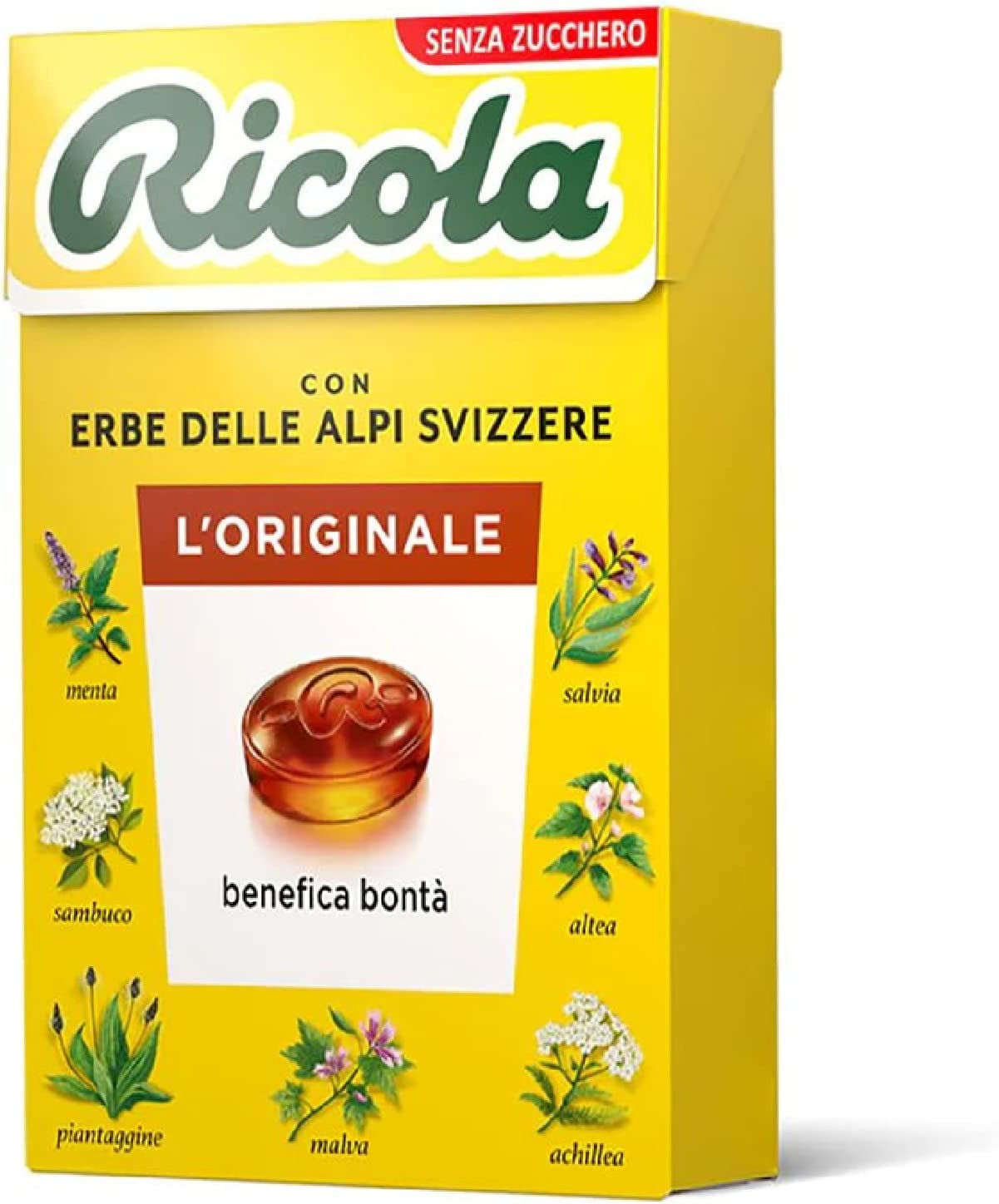 10 Astucci Caramelle Svizzere alle Erbe Ricola L'originale Erbe Balsamiche 50g