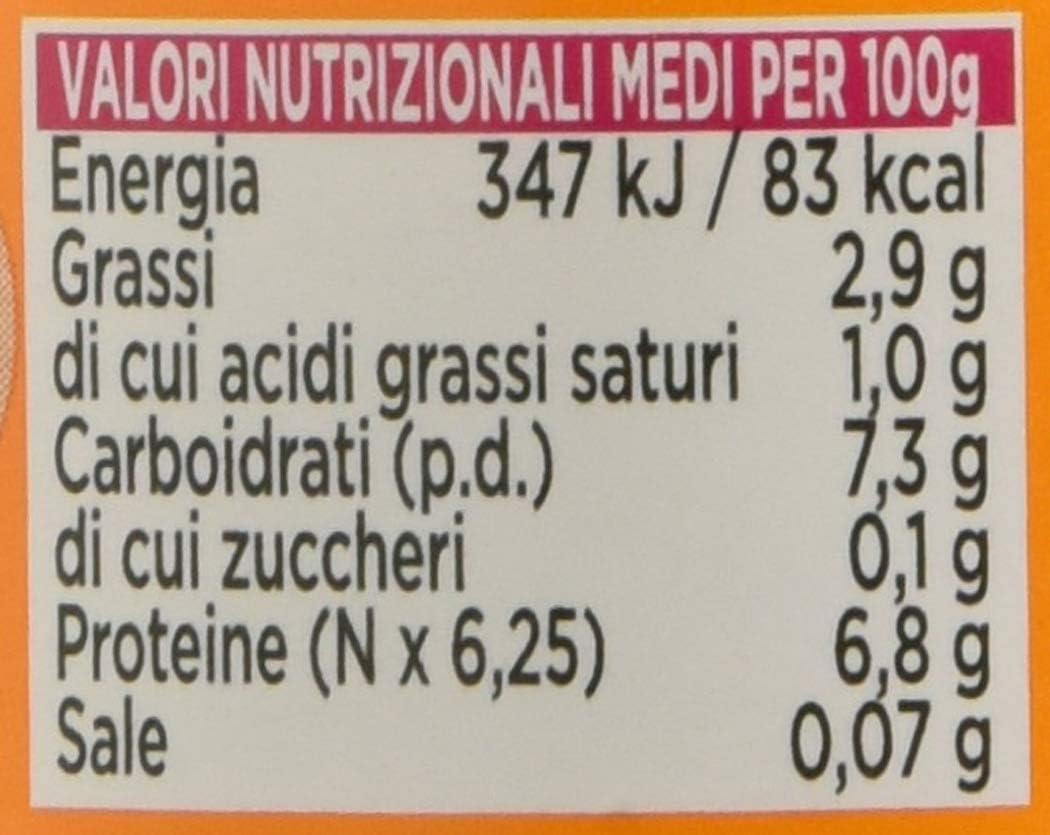 Plasmon Omogeneizzato Carne Prosciuto e cereale 80g 24 Vasetti Con Carne Italiana, 100% naturale, senza amidi e sale aggiunti