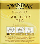 Twinings Earl Grey Tea Classics Sapore di Bergamotto, 25 Bustine