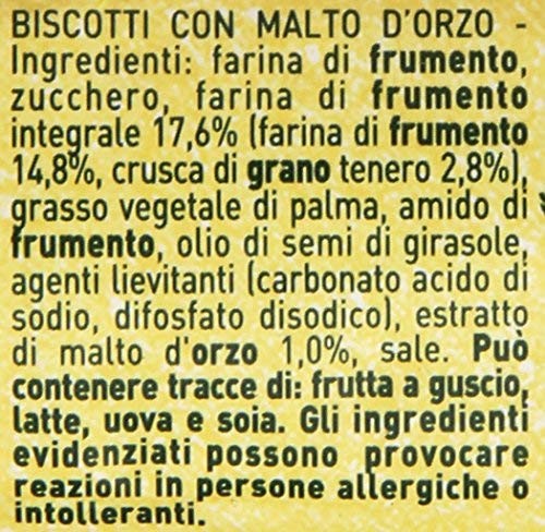 Gran Cereale Biscotti Digestive con Malto D'Orzo, Biscotti Digestivi Ricchi di Fibra e Fosforo - 250 g