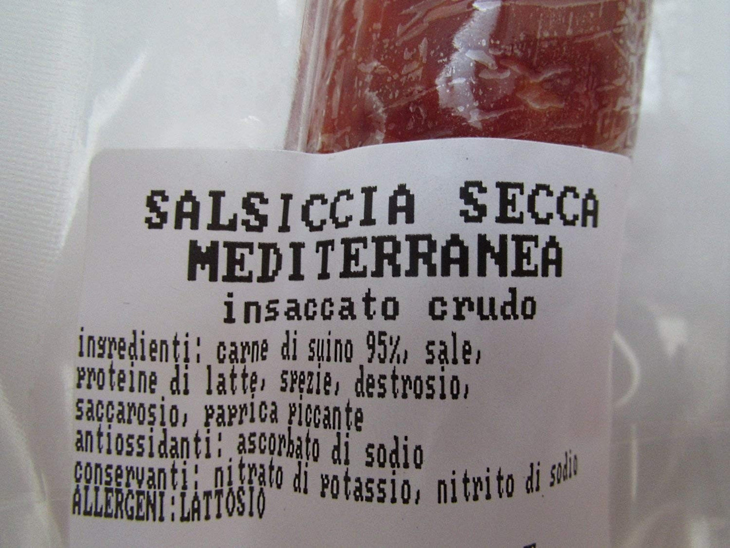Salsiccia Mediterranea piccante Levoni ca. 250 gr.