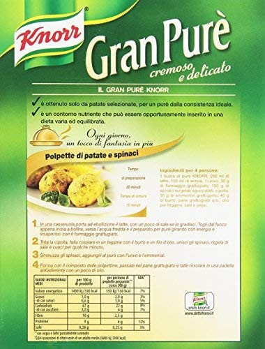 Knorr - Preparato per Pure' di Patate, Cremoso e Delicato - 225 g
