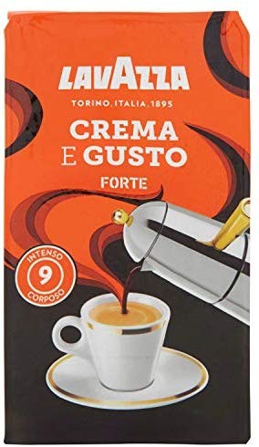 Lavazza Caffè Macinato Crema e Gusto Forte - 10 Confezioni da 250 gr [2.5 Kg]