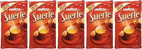 Lavazza Caffè Macinato Suerte - 5 Confezioni da 250 gr [1250 g]