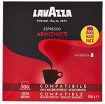 Lavazza Confezione 100 Capsule Espresso Armonico Compatibili Nespresso