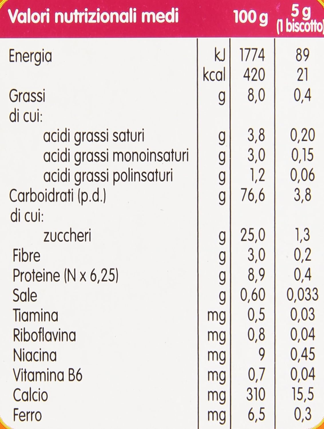 Plasmon Biscotto Classico 320g