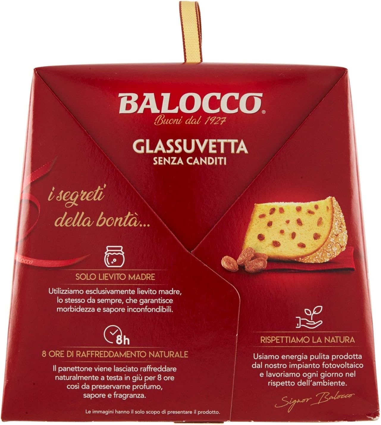 PANETTONE BALOCCO CLASSICO SENZA CANDITI GLASSUVETTA 750GR