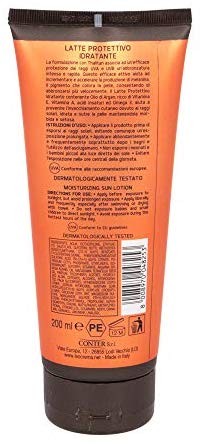 Leocrema solare, latte protettivo idratante, con olio di argan, spf 20-200 ml