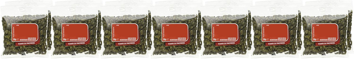 EuroCompany Semi di Zucca Decorticati Tostati e Salati - 70 gr - [confezione da 14]