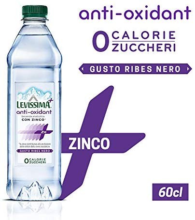 LEVISSIMA+ ANTI-OXIDANT, con acqua minerale naturale Levissima e Zinco 60cl