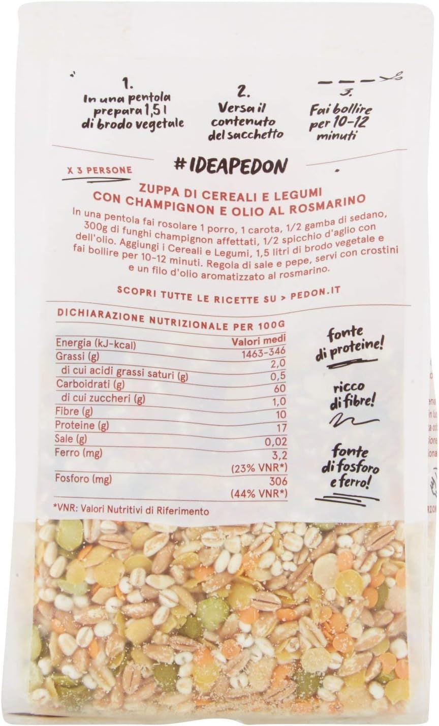 Pedon Salva Minuti Cereali E Legumi, 250g