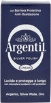 Argentil Detergente Specifico per Argento in Crema, Azione Lucidante e Antiossidante, con Barriera Protettiva, 150 ml