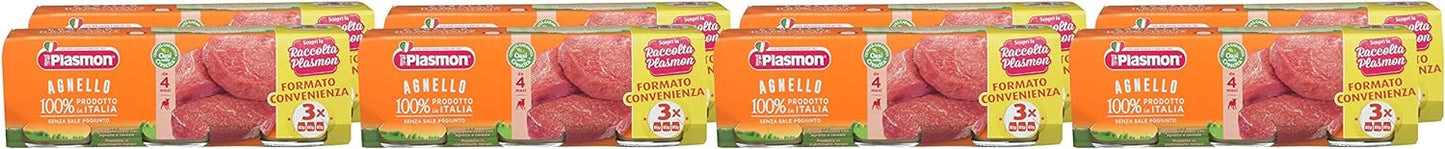 Plasmon Omogeneizzato di Agnello – 24x80g