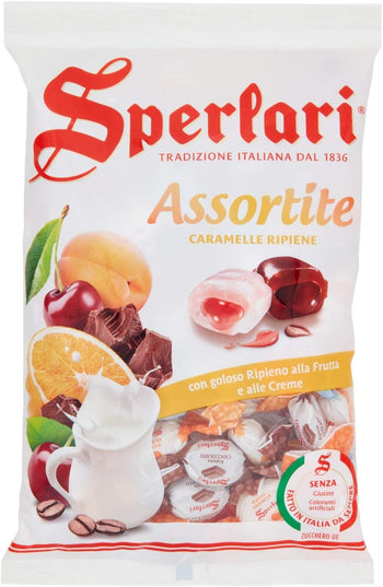 Sperlari Caramelle Assortite Ripiene Alla Frutta e Alle Creme, 500 G