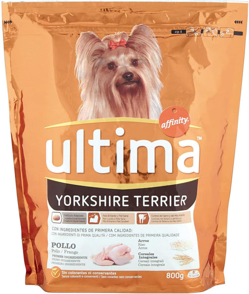 ULTIMA DOG Crocchette per Cani Yorkshire Terrier, 800g