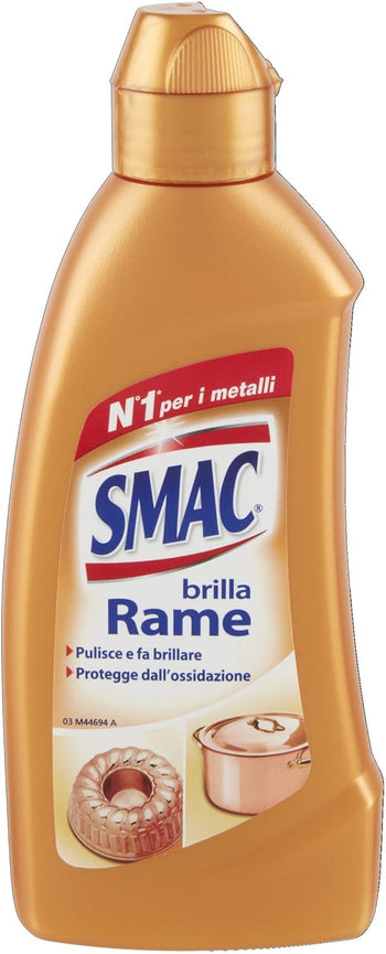 Smac - Brilla Rame, Detergente Crema, Protegge dall'Ossidazione, 250 ml