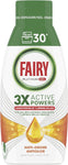 Fairy Detersivo Lavastoviglie Gel Liquido, 30 Lavaggi, Platinum Freschezza Agrumata, Dona Extra Brillantezza Alla Lavastoviglie, Combina Pulizia Brillantezza E Freschezza