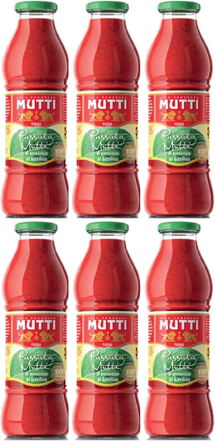 Mutti Passata di Pomodoro al Basilico (6 x 700 g)