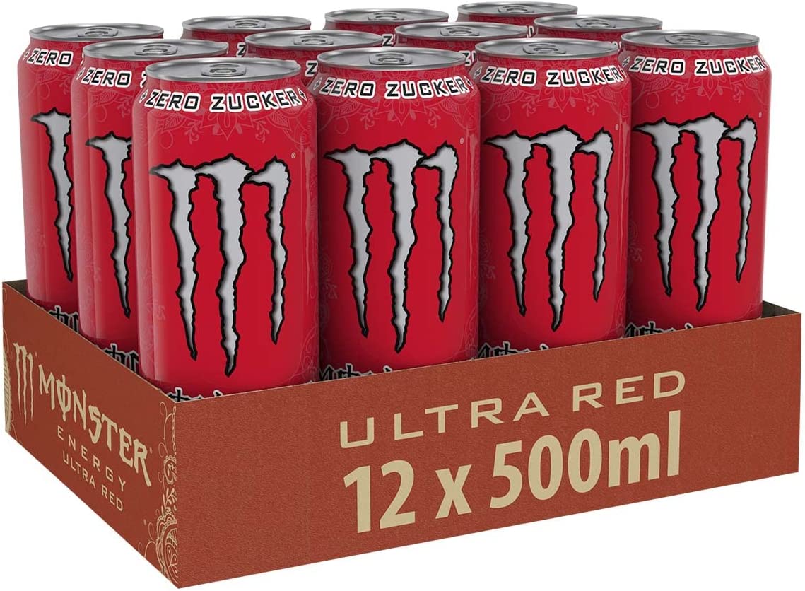 Monster Energy Ultra Red Sugar Free 12x500ml