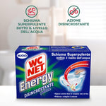 Wc Net - Energy Disincrostante, Detergente Anticalcare in Polvere per WC, Schiuma Autopulente, 4 Buste x 1 Confezione