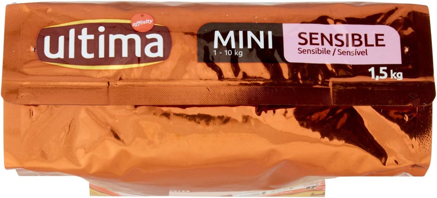 Ultima Cibo per Cani Mini Sensitive con Salmone e Riso - 1,5 kg