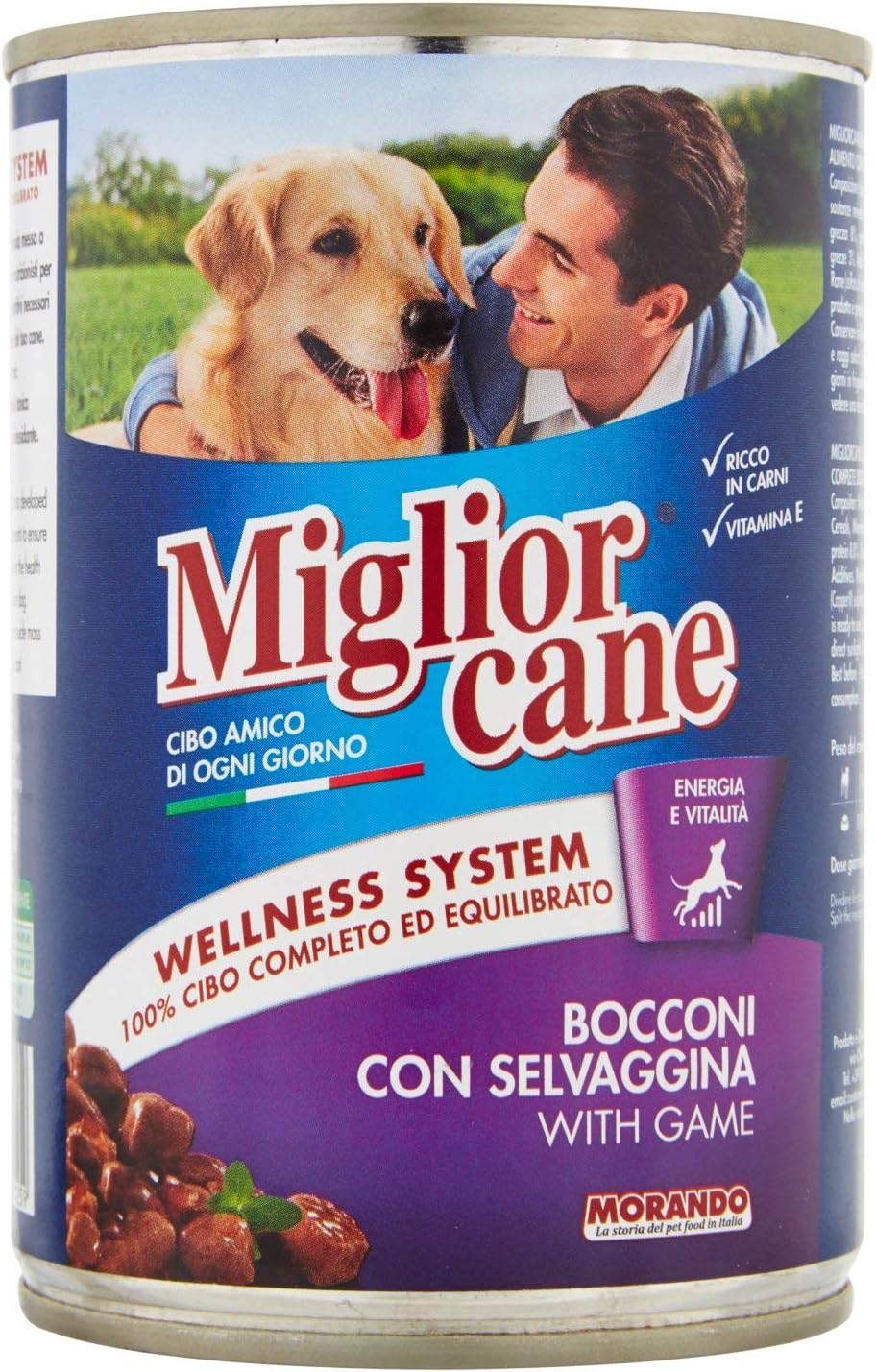 Migliorcane - Bocconi con Selvaggina, con Vitamine e Sali Minerali - 24 pezzi da 405 g [9720 g]