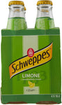 Schweppes - Limone, Bibita Analcolica Gassata Al Limone - 6 confezioni da 4 pezzi da 180 ml [24 pezzi, 4320 ml]