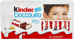 Kinder Cioccolato, barrette di cioccolato al latte, 16 pezzi da 12,5 gr