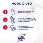 Smac - Brilla Metalli, Detergente Crema per Bronzo, Ottone, Rame e Cromature, Lucida e Protegge dall'Ossidazione, 250 ml